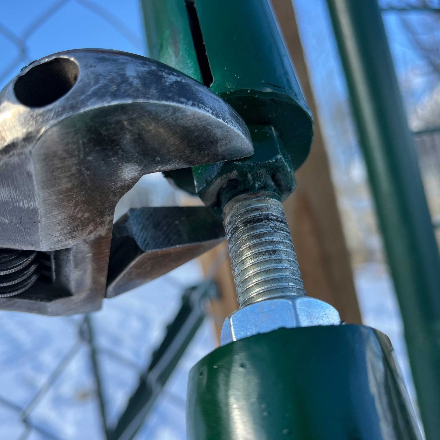Fully Adjustable Gate Post Side Brace – T-Post or Wood Post Support
