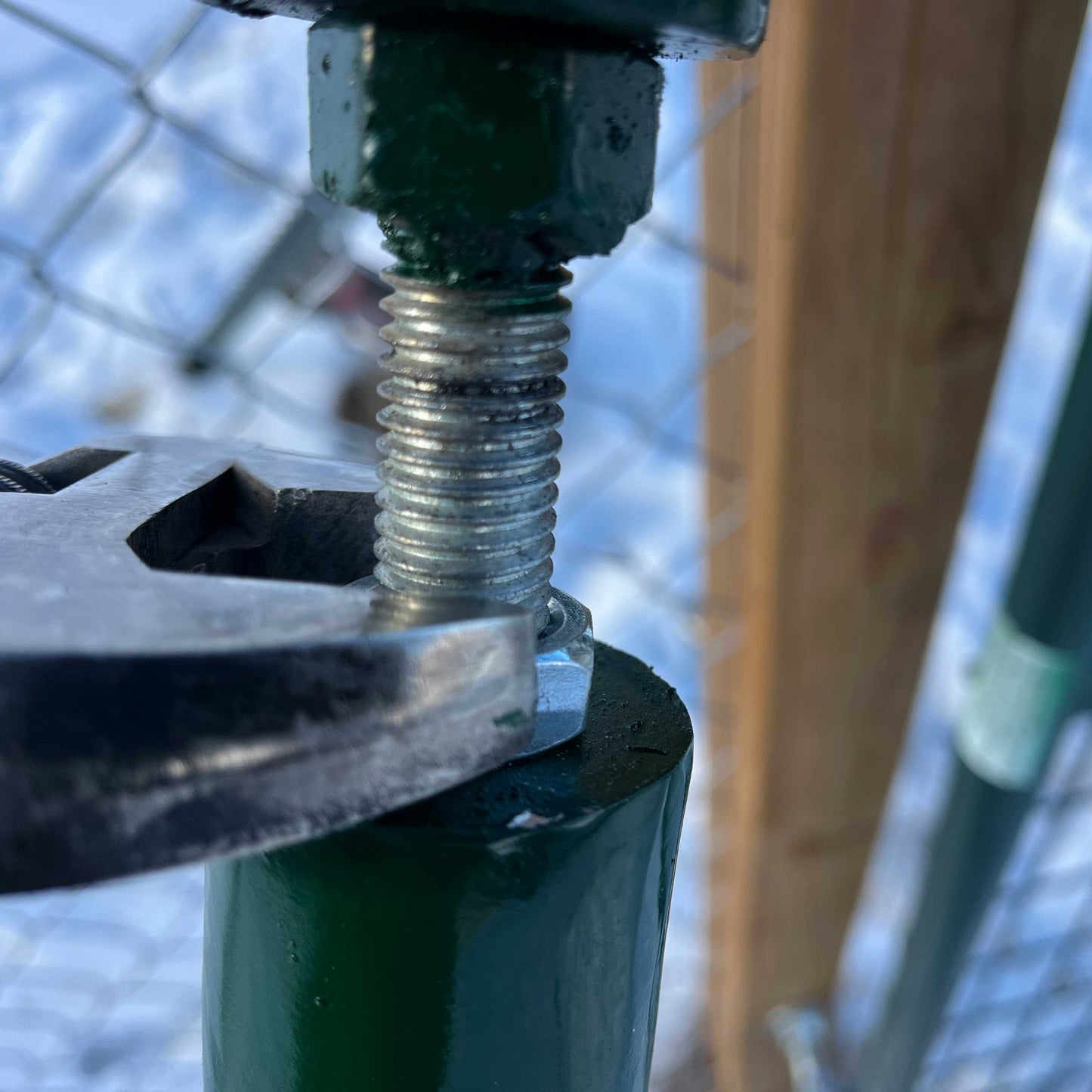 Fully Adjustable Gate Post Side Brace | For T-Post or Wood Post
