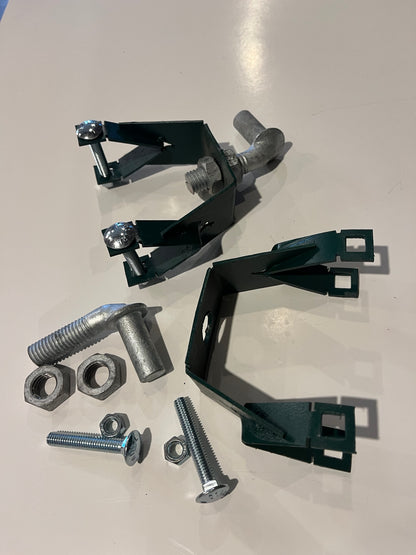 Heavy-Duty Gate Hinge Pair | Adjustable Steel Fence Hinges