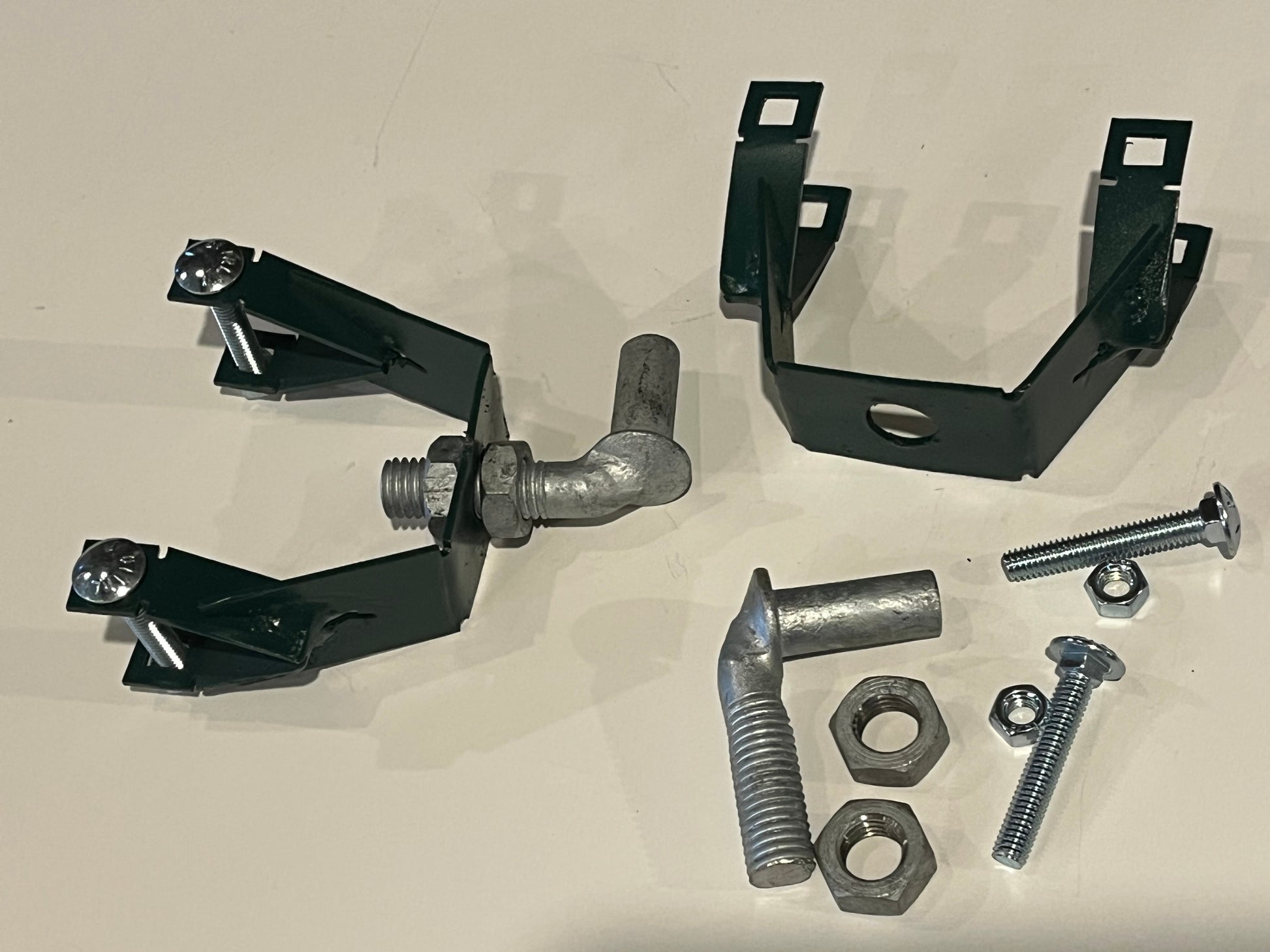 Heavy-Duty Gate Hinge Pair | Adjustable Steel Fence Hinges