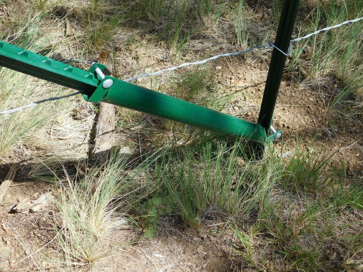 Slope Posts All Terrain or Slope T-Post Complete Corner Bracing | Fence Easier